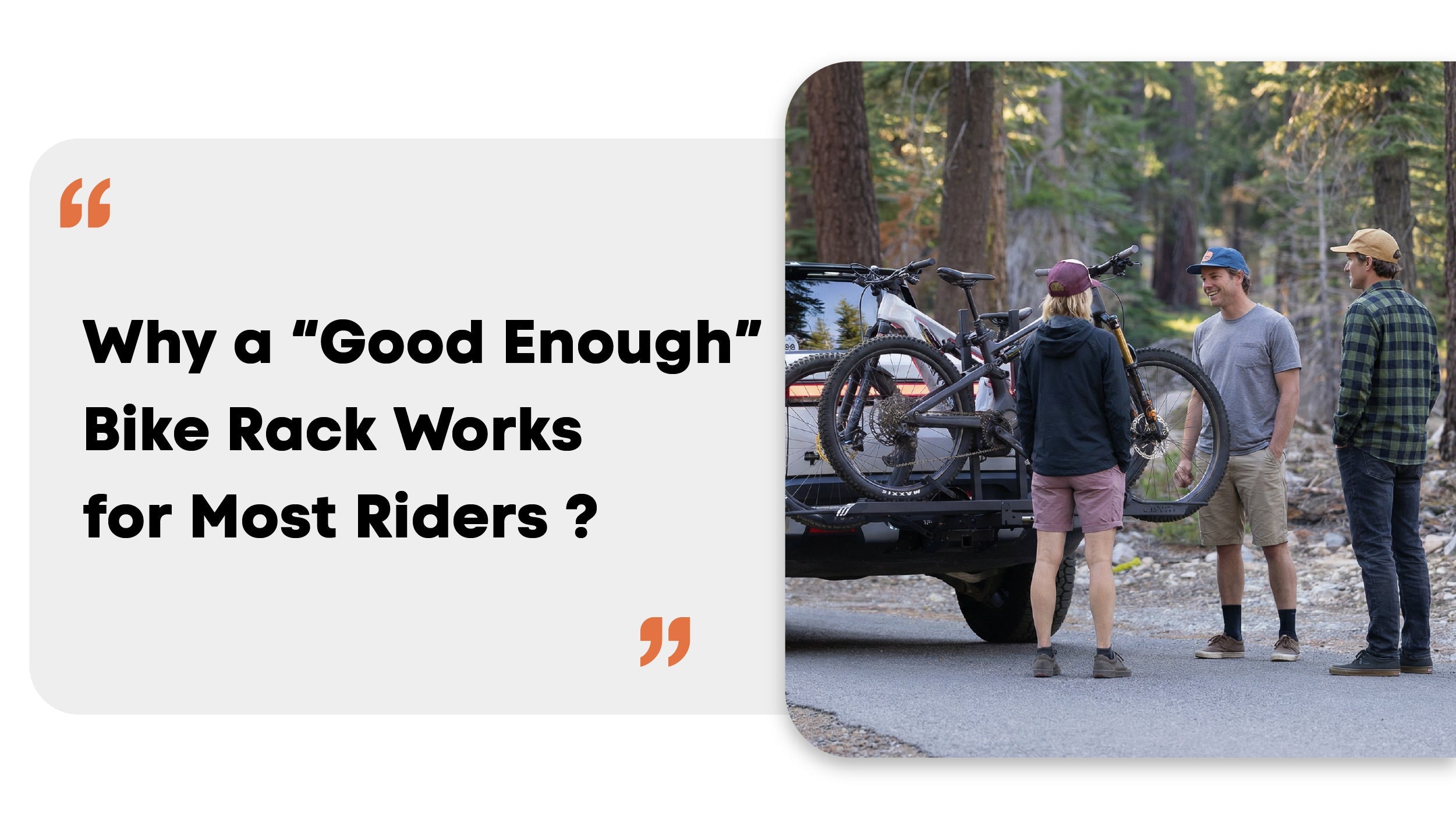 Why a “Good Enough” Bike Rack Works for Most Riders