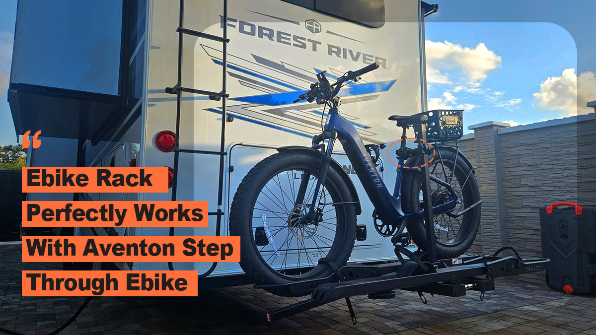 Ebike Rack Perfectly Works With Aventon Step Through Ebike