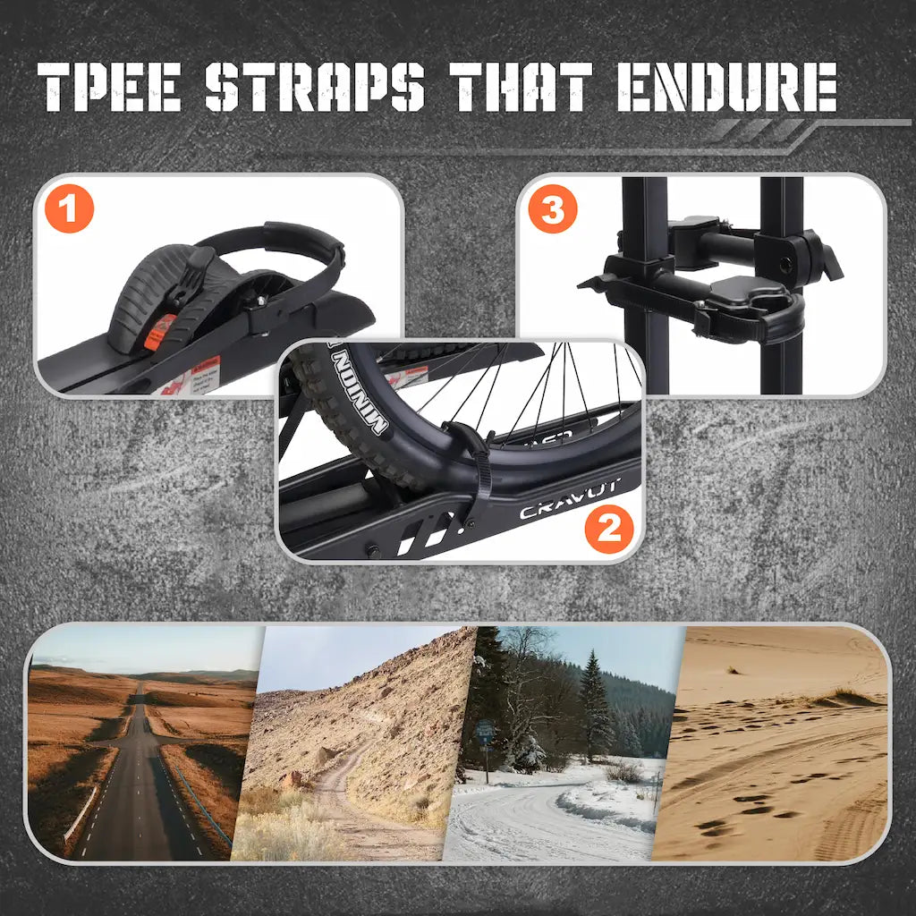 S2 Hitch Bike Rack tackle any terrains