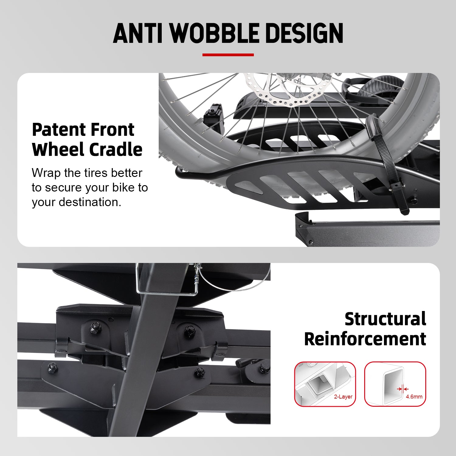 MATE R Hitch Mount Fat Tire E-Bike Rack