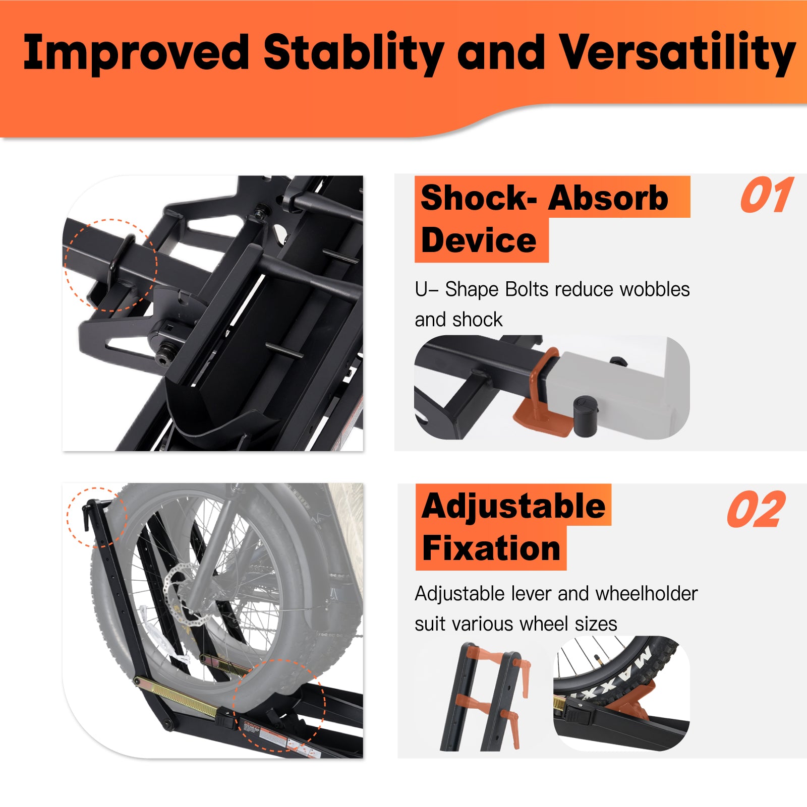 CRAVOT MagRack X2 MAX Foldable Hitch Bike Rack