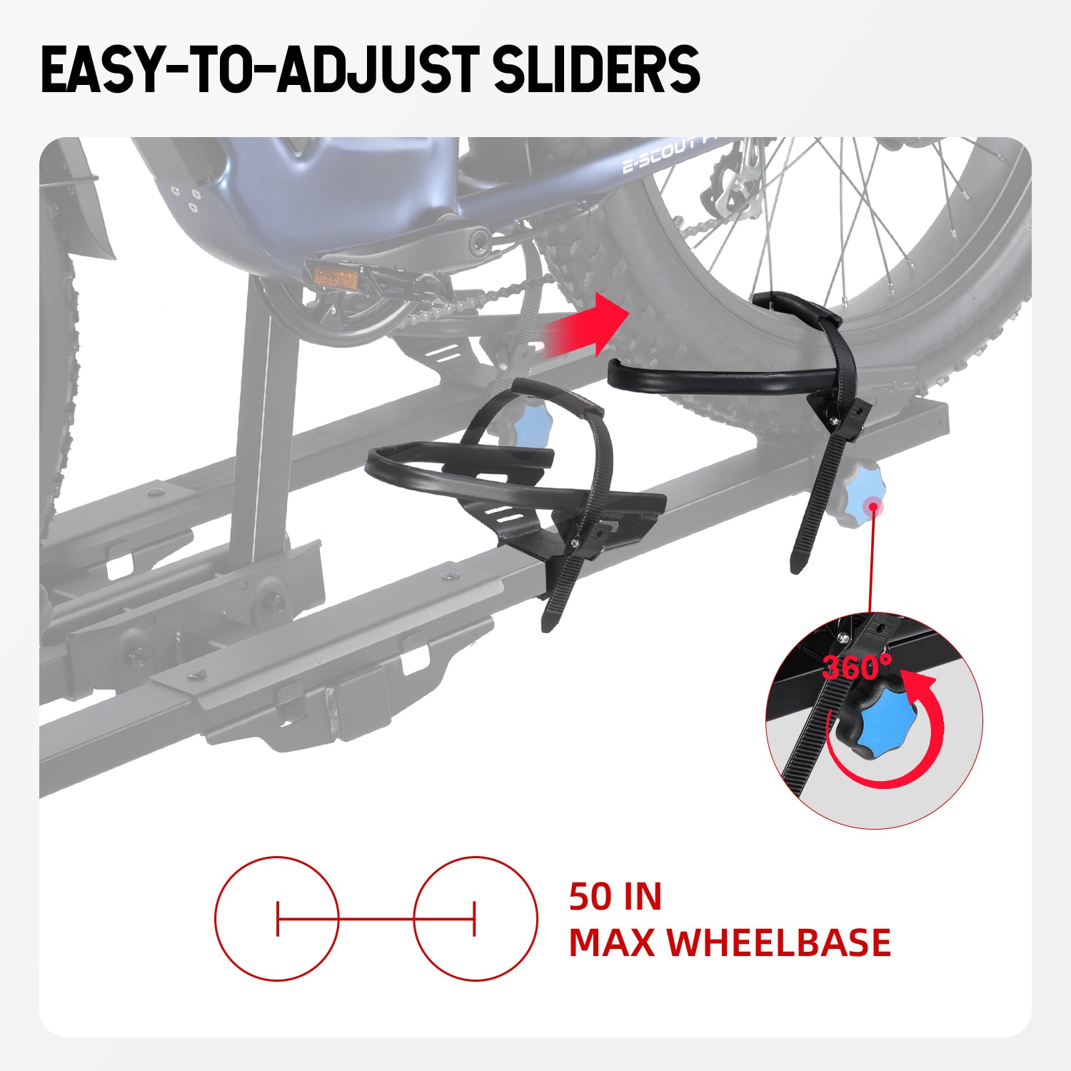 FELLOW Foldable Hitch Bike Rack