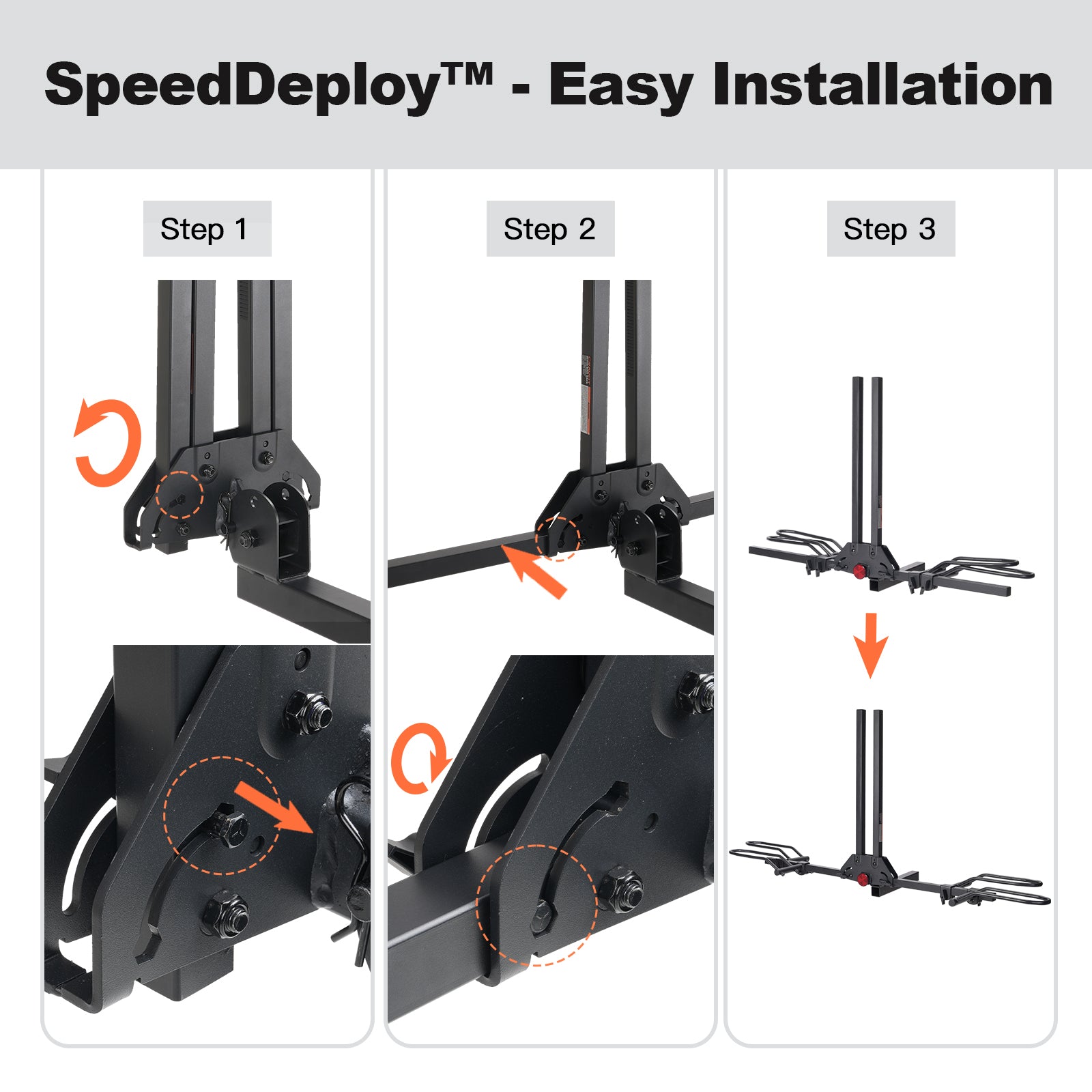 MagRack F2 Light Weight Foldable Hitch Bike Rack