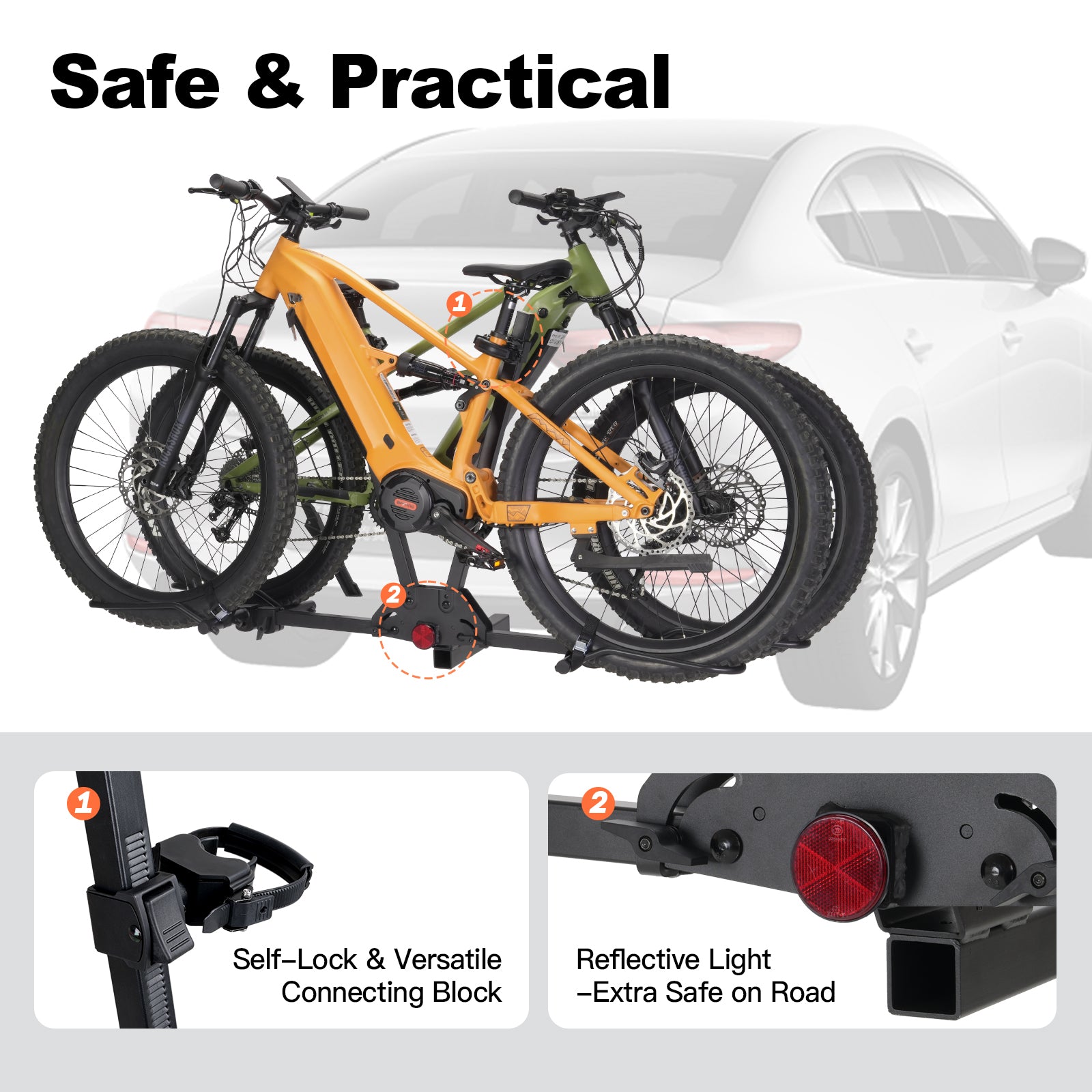 MagRack F2 Light Weight Foldable Hitch Bike Rack | Canada