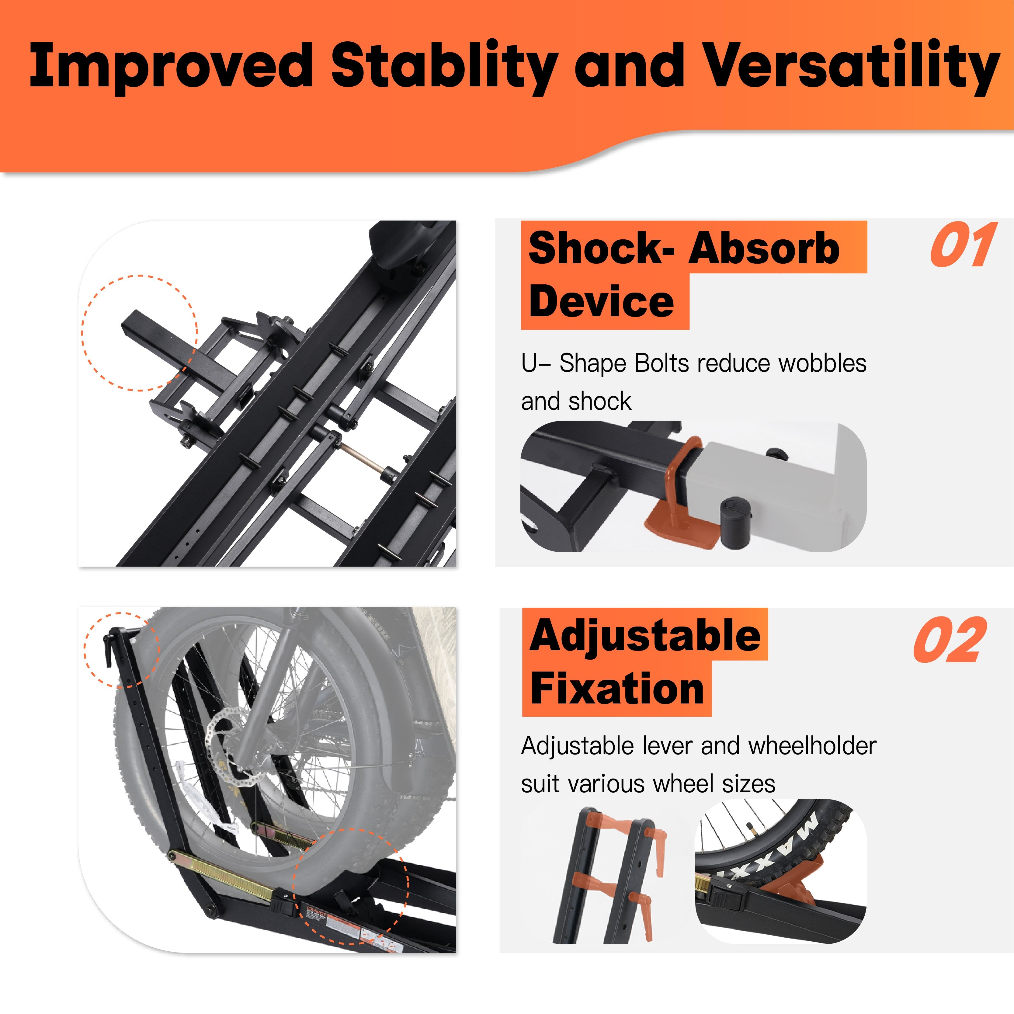 CRAVOT MagRack X2 MAX Foldable Hitch Bike Rack