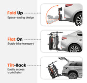 CRAVOT CyberRack R2 Hitch Bike Rack with Integrated Ramp