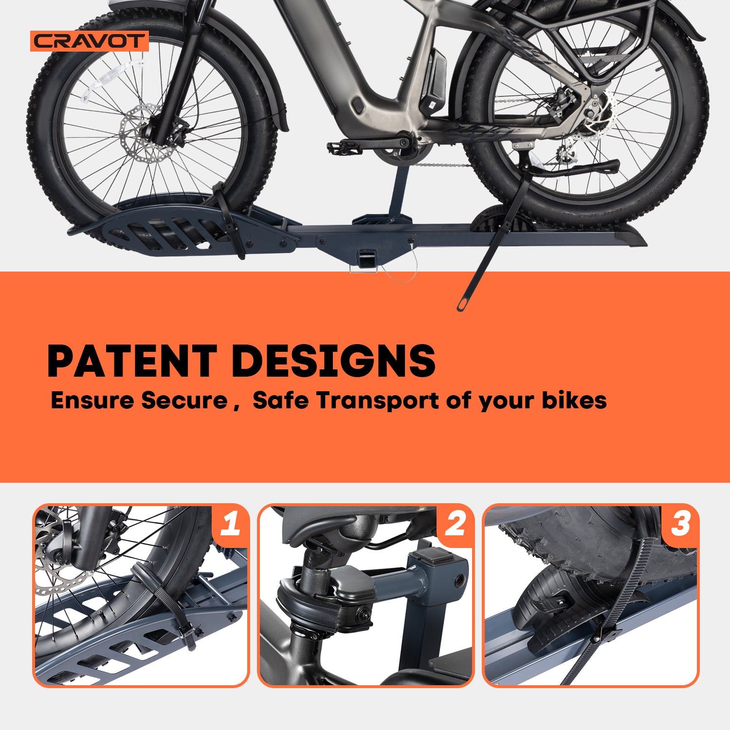 CRAVOT CyberRack E1 Hitch Bike Rack