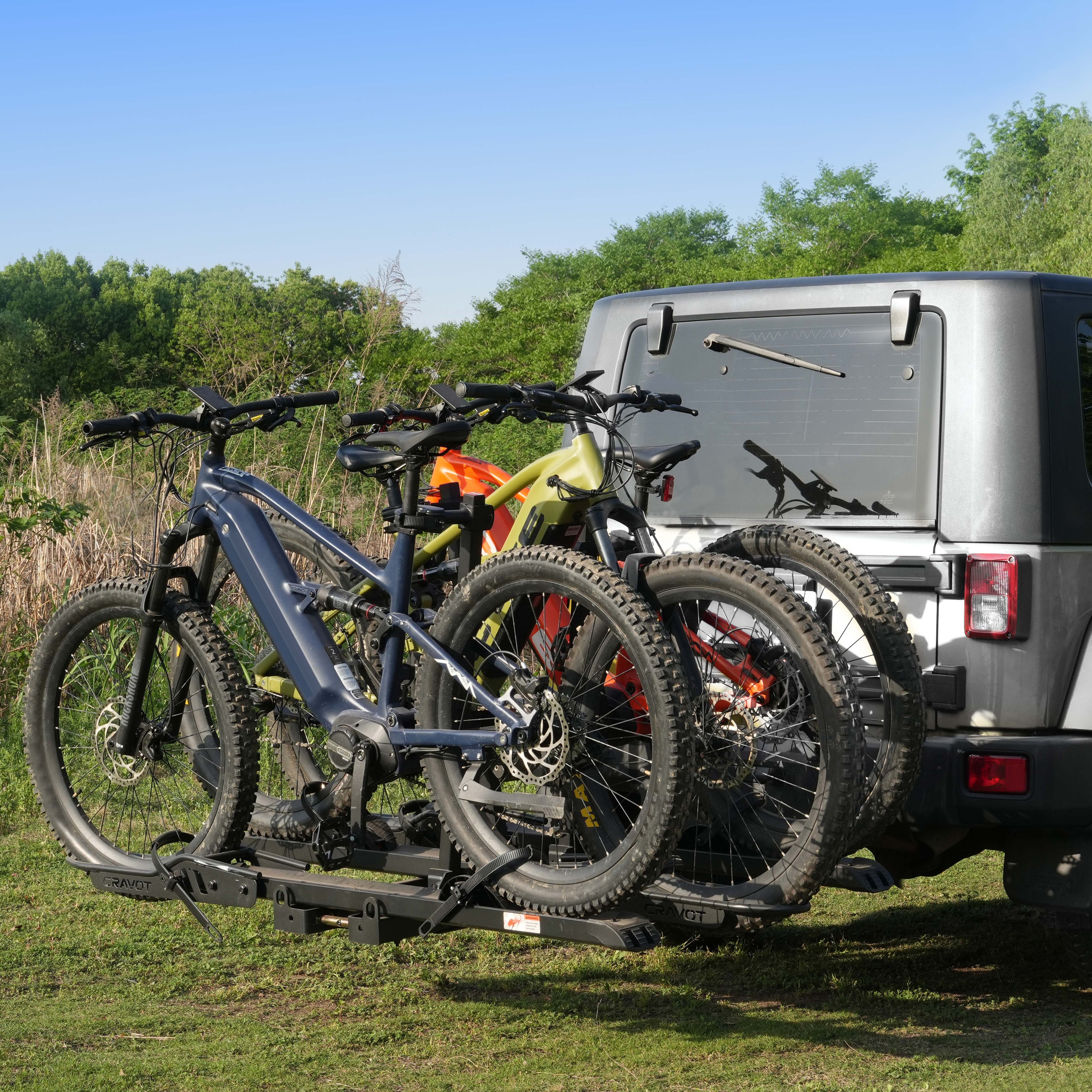 CRAVOT CyberRack S3 Hitch Bike Rack, 2’’ Receiver, 300 LBS Capacity