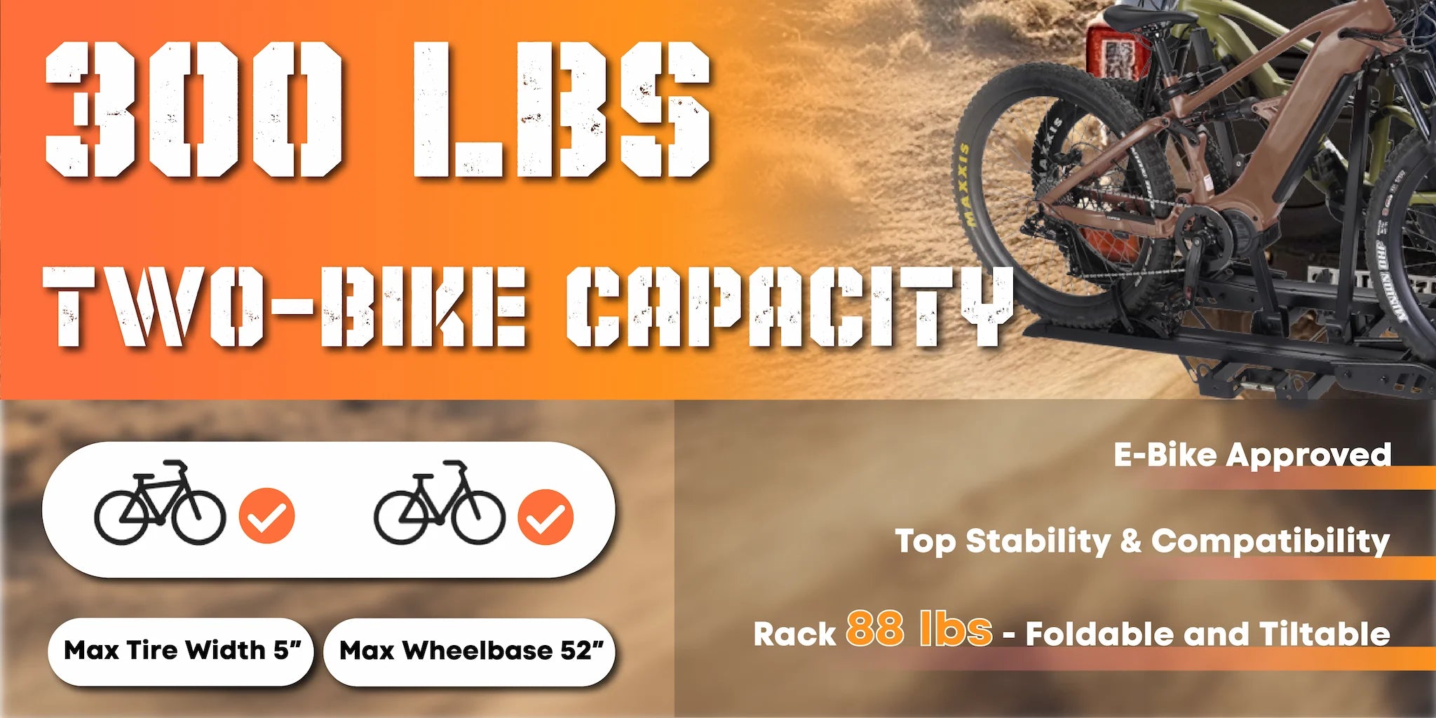 S2 Hitch Bike Rack weight and fit with step over and step thru bikes