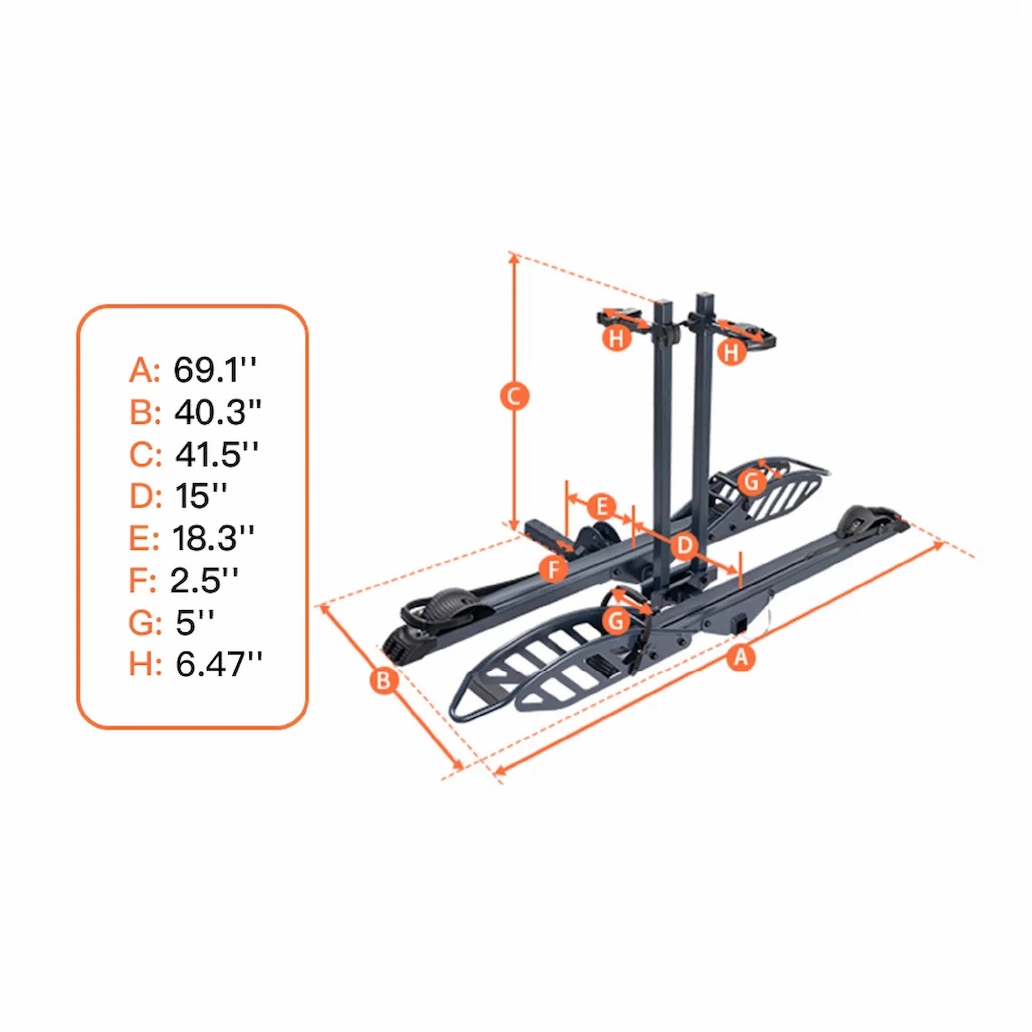 CRAVOT CyberRack E2 Hitch Bike Rack