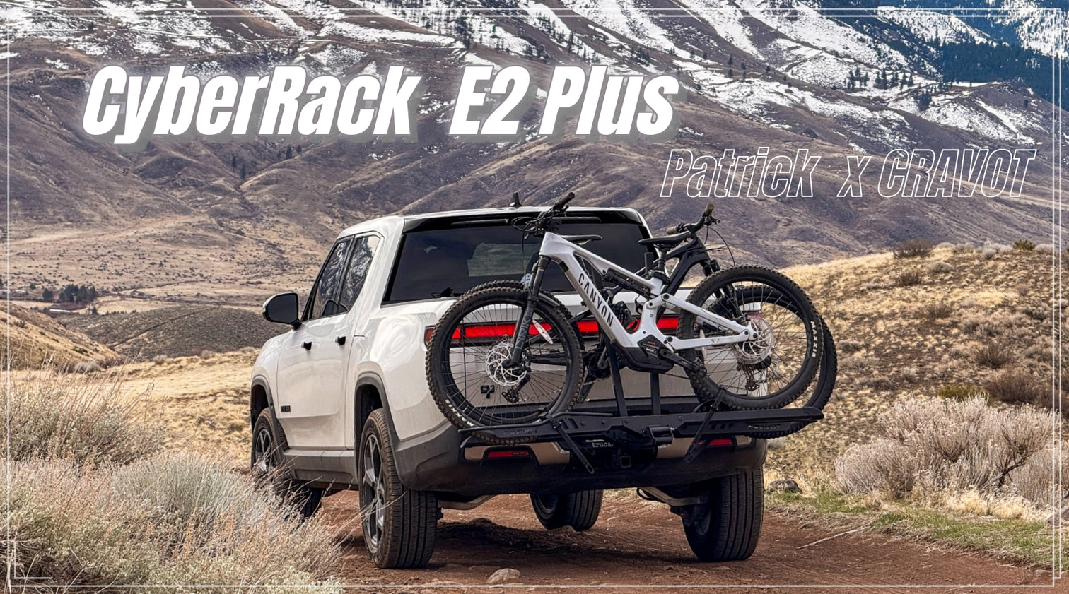 CRAVOT CyberRack E2 PLUS Hitch Bike Rack, 2’’ Receiver, 200 LBS Capaci