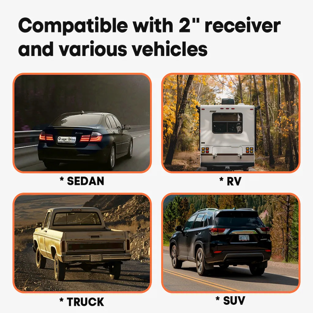 E2 Plus Hitch Bike Rack fits with 2" receiver