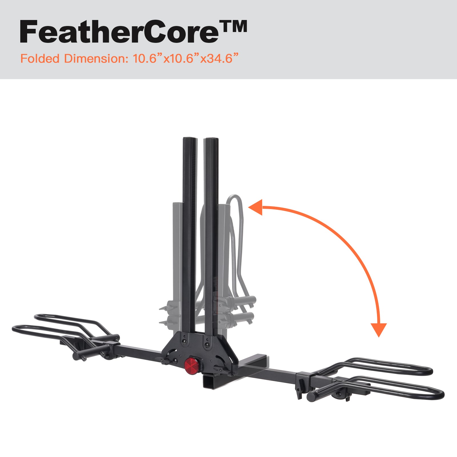 MagRack F2 Light Weight Foldable Hitch Bike Rack