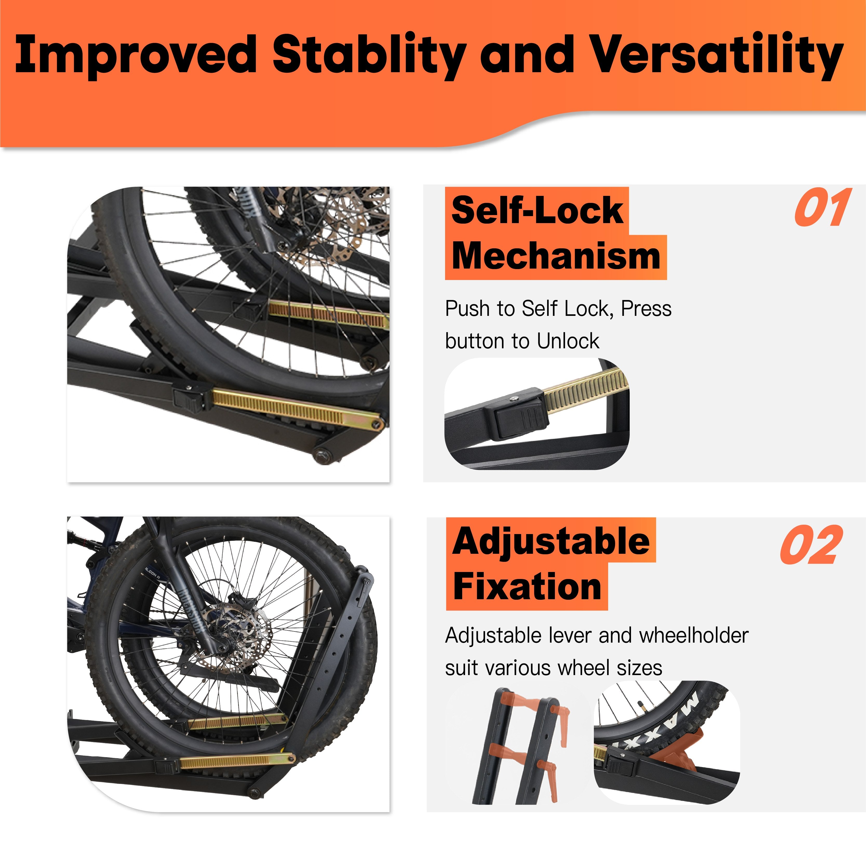 CRAVOT MagRack X2 Foldable 2-Bike Hitch Bike Rack