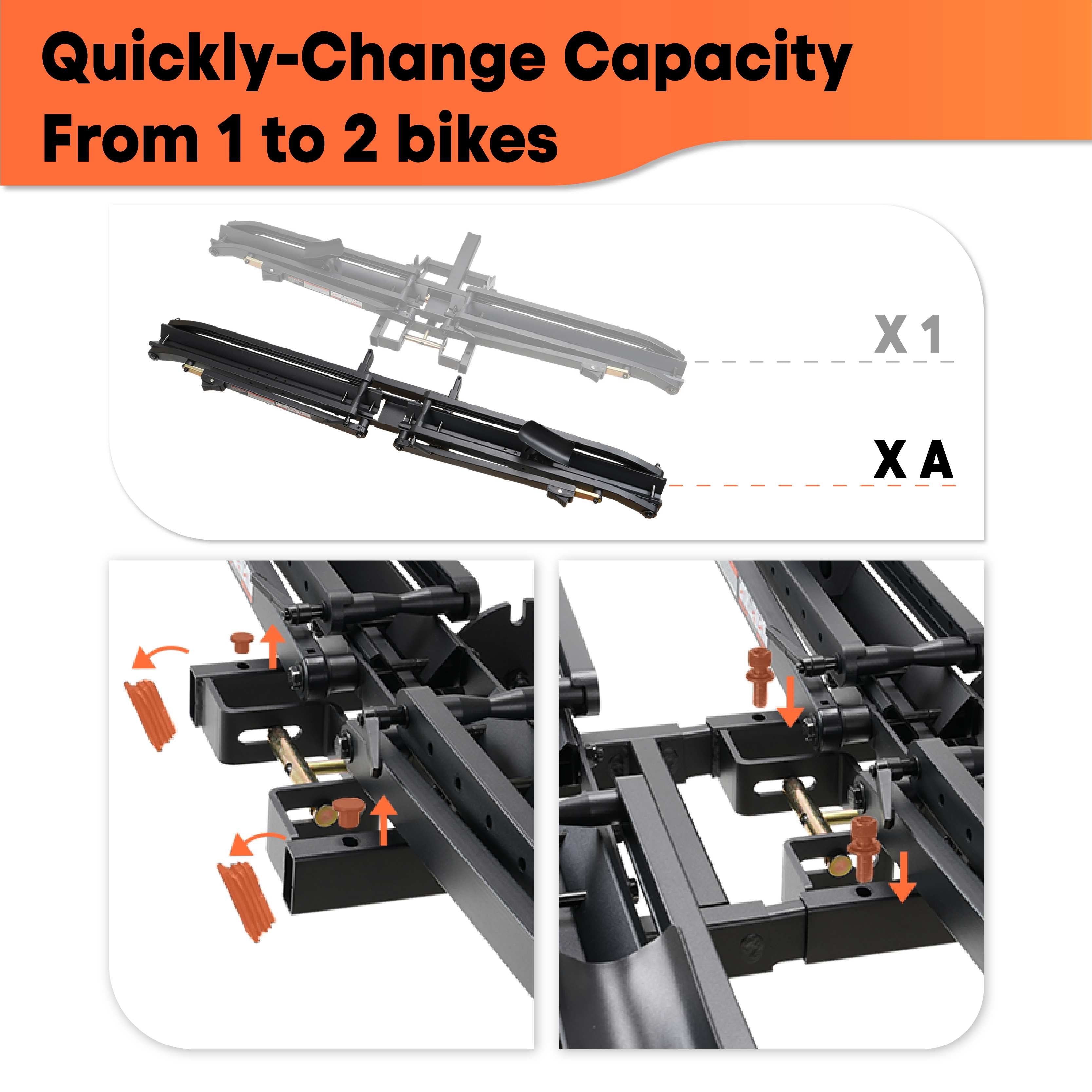 MagRack XA Extension | Fits MagRack X1 Hitch Bike Rack