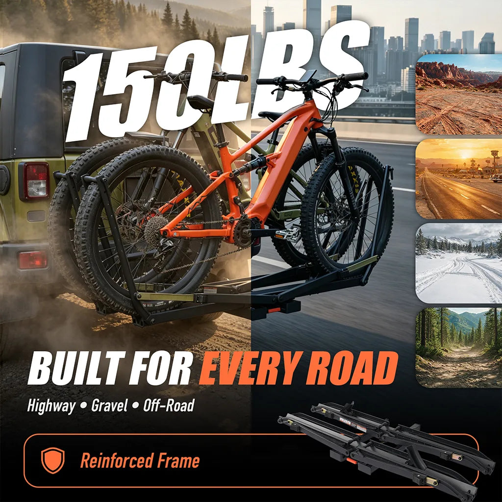 CRAVOT MagRack X2 Foldable 2-Bike Hitch Bike Rack
