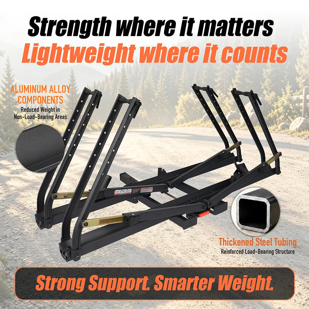 CRAVOT MagRack X2 Foldable 2-Bike Hitch Bike Rack