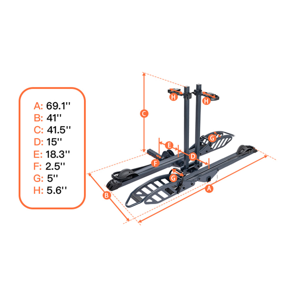 CRAVOT CyberRack E2 Hitch Bike Rack | Canada