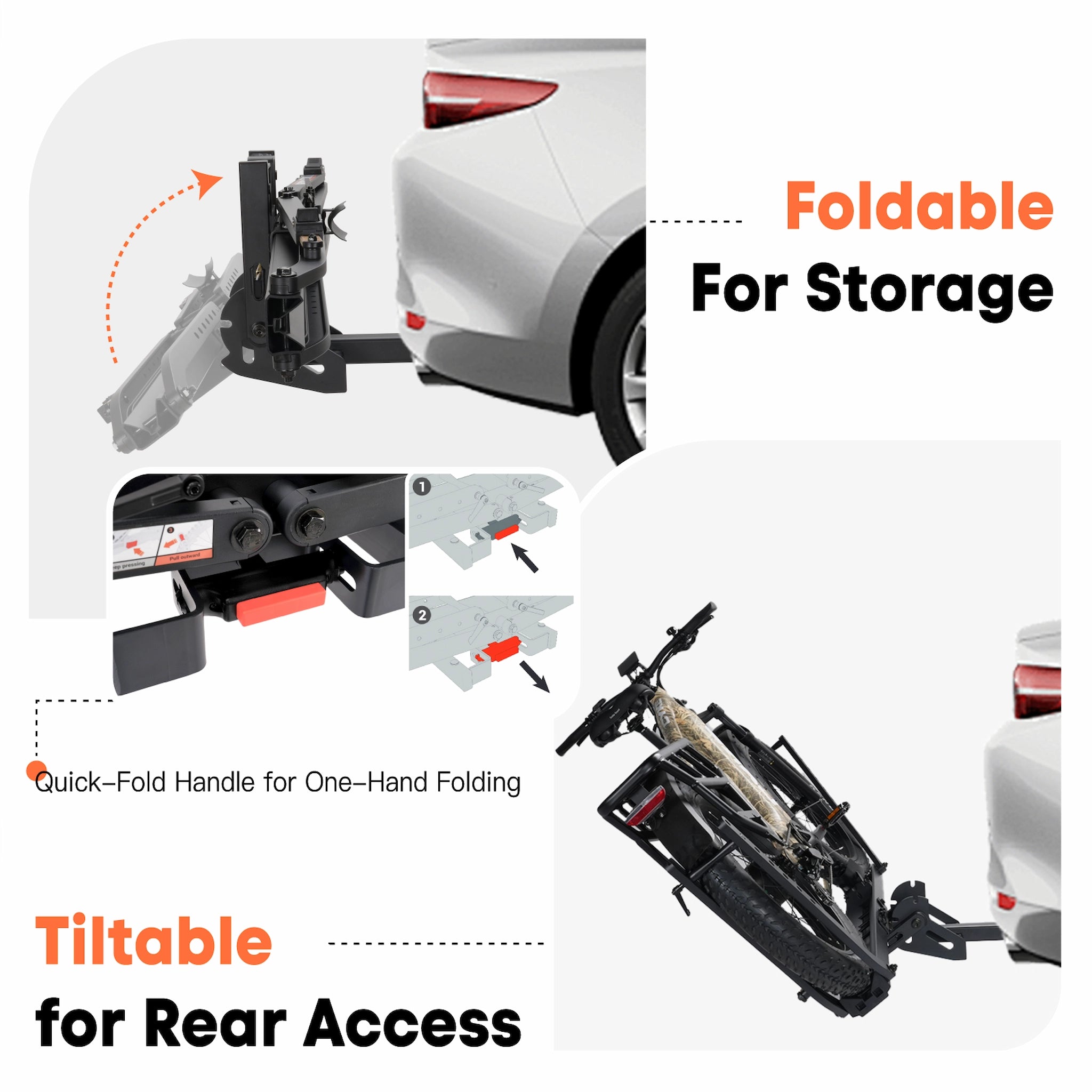 CRAVOT MagRack X1 MAX Foldable Hitch Bike Rack